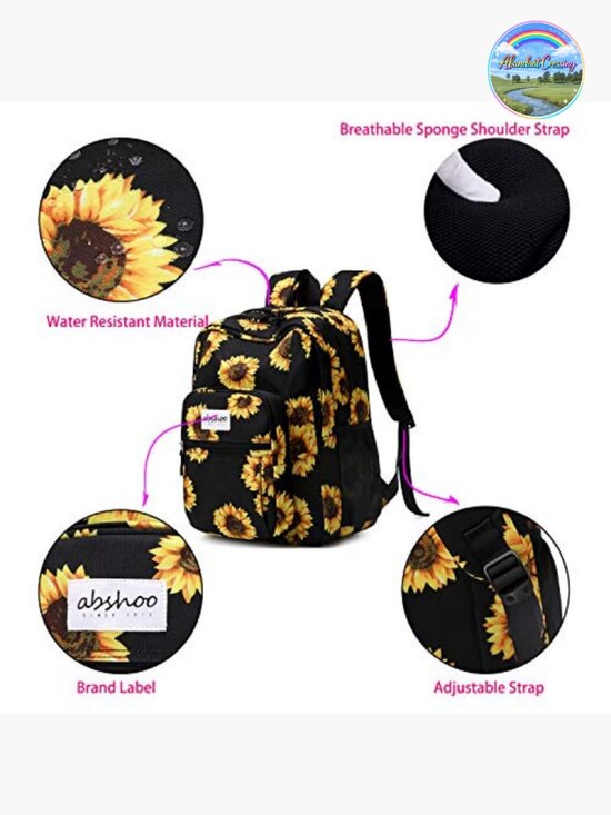 Water Resistant School Backpack for Teen Girls College Bookbag with Laptop main image 6
